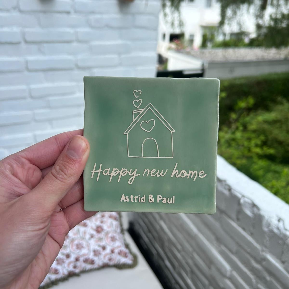 Nieuw huis met naam